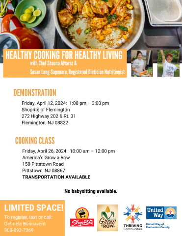 Healthy Cooking for Healthy Living - April 2024